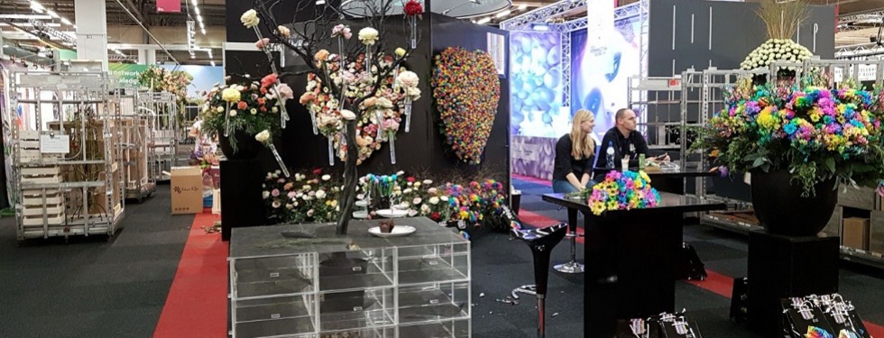 Coby Verhuur verzorgt tapijt op grootste internationale bloemen- en plantenbeurs